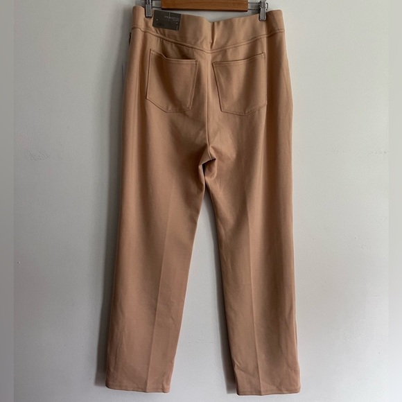 Soft surroundings Ponte Camel Straight Leg Pants - Picture 2 of 8